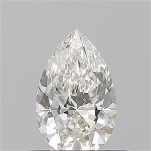 Picture of Natural Diamond 0.50 Carats, Pear with  Cut, I Color, VS2 Clarity and Certified by GIA