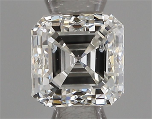 Foto Diamante Natural 0.47 quilates, Asscher , Color G, claridad SI2 y certificado IGI de