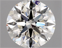 Natural Diamond 0.90 Carats, Round with Excellent Cut, J Color, VVS2 Clarity and Certified by GIA