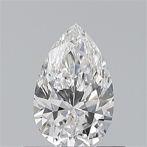 Picture of Natural Diamond 0.52 Carats, Pear with  Cut, E Color, VS1 Clarity and Certified by GIA