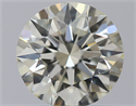 Natural Diamond 0.74 Carats, Round with Excellent Cut, L Color, VVS2 Clarity and Certified by IGI