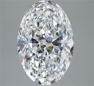 Picture of Natural Diamond 3.91 Carats, Oval with  Cut, E Color, VS2 Clarity and Certified by GIA