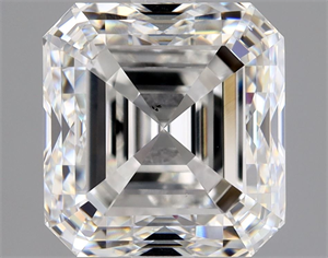 Picture of Natural Diamond 3.01 Carats, Asscher with  Cut, F Color, VS2 Clarity and Certified by GIA