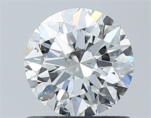 Picture of Natural Diamond 0.80 Carats, Round with Excellent Cut, F Color, SI1 Clarity and Certified by GIA