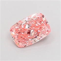 Picture of Lab Grown Diamond 1.56 Carats, CUSHION MODIFIED with  Cut, Fancy Vivid Pink Color, VS1 Clarity and Certified by IGI