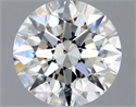 Natural Diamond 0.70 Carats, Round with Excellent Cut, H Color, SI1 Clarity and Certified by GIA