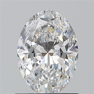 Picture of Natural Diamond 0.91 Carats, Oval with  Cut, E Color, SI1 Clarity and Certified by GIA