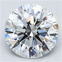 Diamante Natural 3.08 quilates, Redondo , Color F, claridad VVS1 y certificado GIA