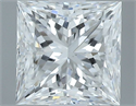 Natural Diamond 0.52 Carats, Princess with  Cut, E Color, VS1 Clarity and Certified by GIA
