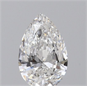 Diamante Natural 0.29 quilates, De pera , Color E, claridad VS2 y certificado GIA