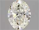 Natural Diamond 1.70 Carats, Oval with  Cut, J Color, VS1 Clarity and Certified by GIA