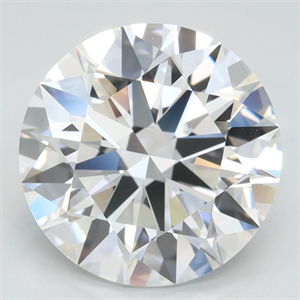 Picture of Lab Grown Diamond 3.72 Carats, Round with Ideal Cut, D Color, VVS1 Clarity and Certified by IGI