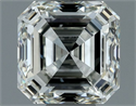 Natural Diamond 1.02 Carats, Asscher with  Cut, I Color, SI1 Clarity and Certified by IGI
