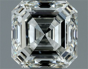 Picture of Natural Diamond 1.02 Carats, Asscher with  Cut, I Color, SI1 Clarity and Certified by IGI