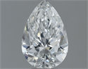 Natural Diamond 0.50 Carats, Pear with  Cut, G Color, SI2 Clarity and Certified by GIA