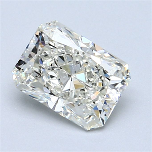 Picture of Natural Diamond 1.70 Carats, Radiant with  Cut, K Color, VS2 Clarity and Certified by GIA