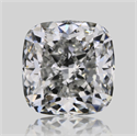 Natural Diamond 0.61 Carats, Cushion with  Cut, F Color, VVS2 Clarity and Certified by GIA