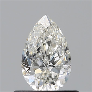 Picture of Natural Diamond 0.50 Carats, Pear with  Cut, H Color, SI2 Clarity and Certified by GIA