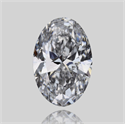 Natural Diamond 0.30 Carats, Oval with  Cut, D Color, SI2 Clarity and Certified by GIA