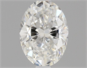 Natural Diamond 0.50 Carats, Oval with  Cut, G Color, SI1 Clarity and Certified by GIA