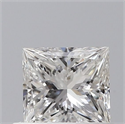 Natural Diamond 0.50 Carats, Princess with  Cut, F Color, VS2 Clarity and Certified by GIA