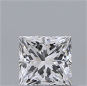 Natural Diamond 0.33 Carats, Princess with  Cut, D Color, VS1 Clarity and Certified by GIA