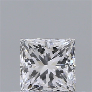 Picture of Natural Diamond 0.33 Carats, Princess with  Cut, D Color, VS1 Clarity and Certified by GIA