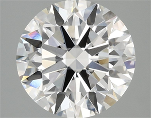 Picture of Lab Grown Diamond 3.01 Carats, Round with Excellent Cut, F Color, VVS2 Clarity and Certified by IGI