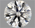 Natural Diamond 0.90 Carats, Round with Excellent Cut, H Color, VVS2 Clarity and Certified by GIA
