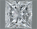 Natural Diamond 0.80 Carats, Princess with  Cut, E Color, VS2 Clarity and Certified by GIA