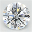 Lab Grown Diamond 2.96 Carats, Round with Excellent Cut, D Color, VVS1 Clarity and Certified by GIA