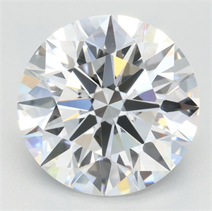 Picture of Lab Grown Diamond 2.96 Carats, Round with Excellent Cut, D Color, VVS1 Clarity and Certified by GIA