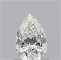 Natural Diamond 0.51 Carats, Pear with  Cut, H Color, VS2 Clarity and Certified by GIA