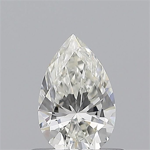 Picture of Natural Diamond 0.51 Carats, Pear with  Cut, H Color, VS2 Clarity and Certified by GIA