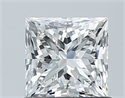 Natural Diamond 1.01 Carats, Princess with  Cut, G Color, VS1 Clarity and Certified by GIA