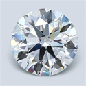 Natural Diamond 2.93 Carats, Round with Excellent Cut, D Color, VVS2 Clarity and Certified by GIA