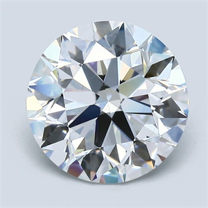 Picture of Natural Diamond 2.93 Carats, Round with Excellent Cut, D Color, VVS2 Clarity and Certified by GIA