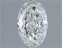 Natural Diamond 1.00 Carats, Oval with  Cut, I Color, VS2 Clarity and Certified by IGI