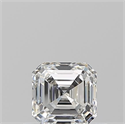Natural Diamond 0.51 Carats, Asscher with  Cut, F Color, VS1 Clarity and Certified by GIA