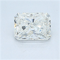 Natural Diamond 1.01 Carats, Radiant with  Cut, H Color, SI2 Clarity and Certified by HRD