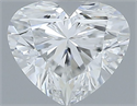 Natural Diamond 0.40 Carats, Heart with  Cut, F Color, VVS1 Clarity and Certified by GIA