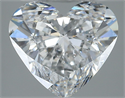 Natural Diamond 2.50 Carats, Heart with  Cut, D Color, SI1 Clarity and Certified by GIA