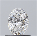 Natural Diamond 0.60 Carats, Oval with  Cut, E Color, VVS2 Clarity and Certified by GIA