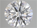 Lab Grown Diamond 2.53 Carats, Round with Ideal Cut, D Color, IF Clarity and Certified by IGI