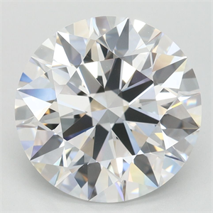 Picture of Lab Grown Diamond 3.57 Carats, Round with Ideal Cut, D Color, FL Clarity and Certified by IGI
