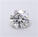 Lab Grown Diamond 1.19 Carats, Round with Ideal Cut, F Color, VVS2 Clarity and Certified by IGI