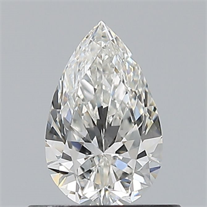 Picture of Natural Diamond 0.52 Carats, Pear with  Cut, H Color, VS1 Clarity and Certified by GIA