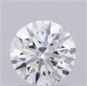 Lab Grown Diamond 1.21 Carats, Round with Ideal Cut, D Color, VVS2 Clarity and Certified by IGI