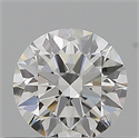Natural Diamond 0.41 Carats, Round with Excellent Cut, G Color, IF Clarity and Certified by GIA