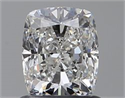 Natural Diamond 1.01 Carats, Cushion with  Cut, E Color, VVS1 Clarity and Certified by GIA